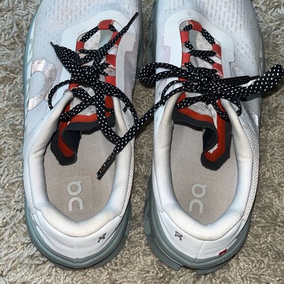 On Cloud Mens CLOUDMONSTER Running Shoes in Frost Surf Size US 12 - Picture 5 of 14